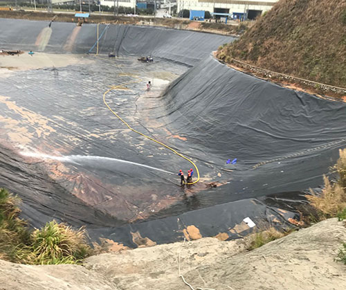 莱州废水池清理